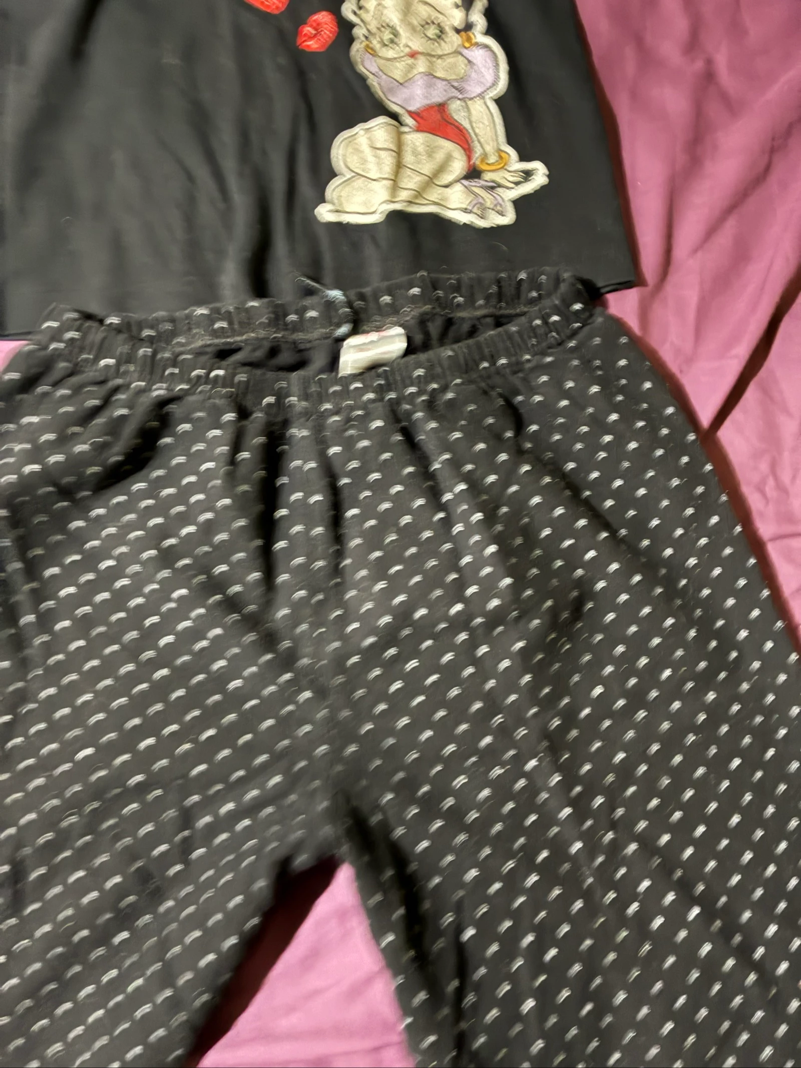 Pijama Betty Boop negro de 2 piezas – Talla 38/40 – photo 4